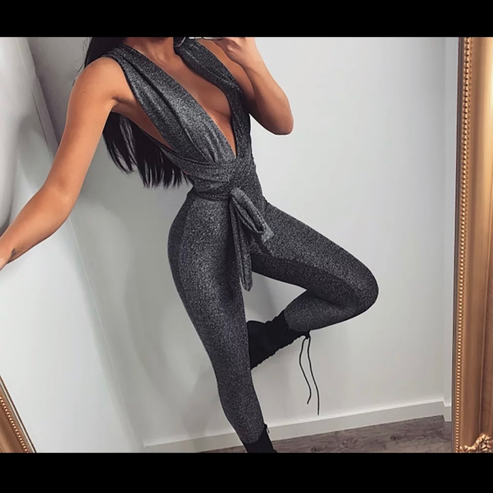 Sexy Halter Top Jumpsuit - Picture 1 of 3